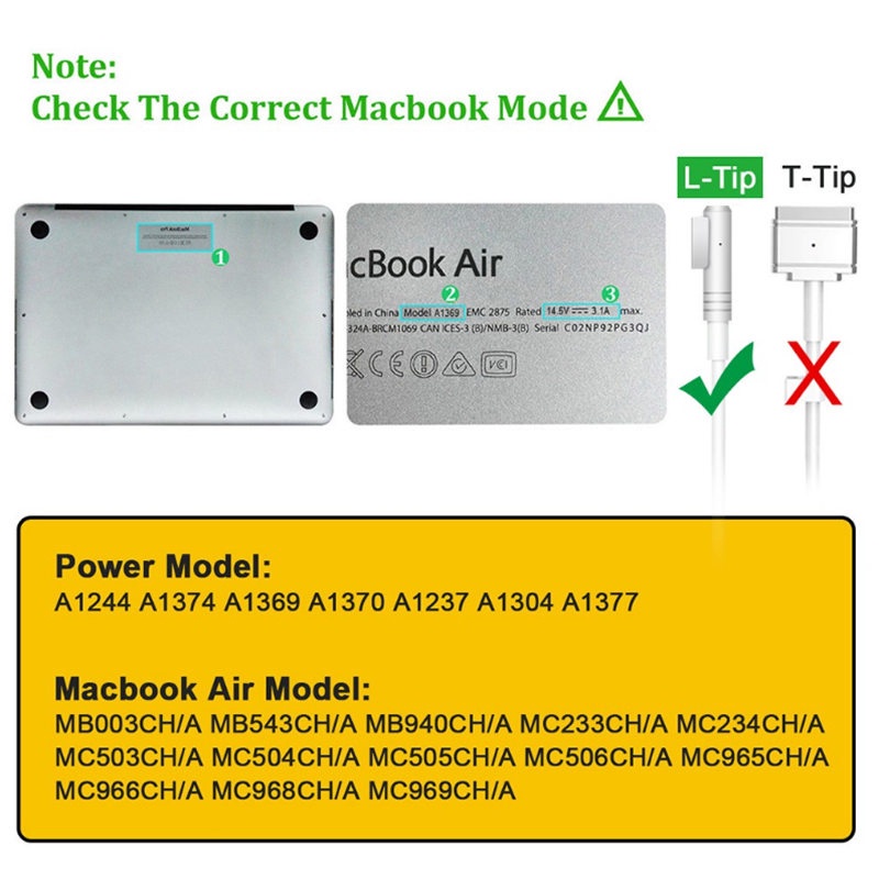 Adapter Charger Power UK 45W 60W 85W Untuk Laptop / Komputer