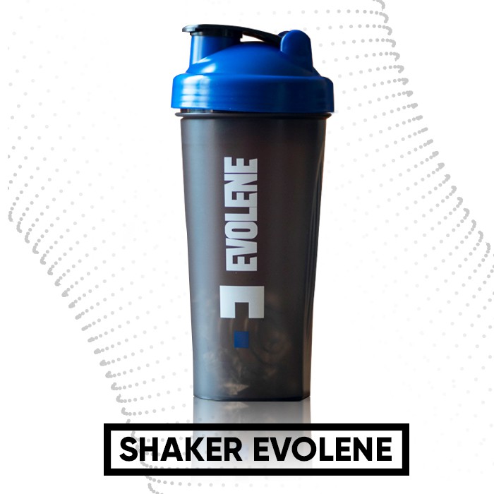 Shaker Protein EVOLENE Food Grade Material Warna BIRU, Ukuran 700 ML. Evolene Evoline Evolen