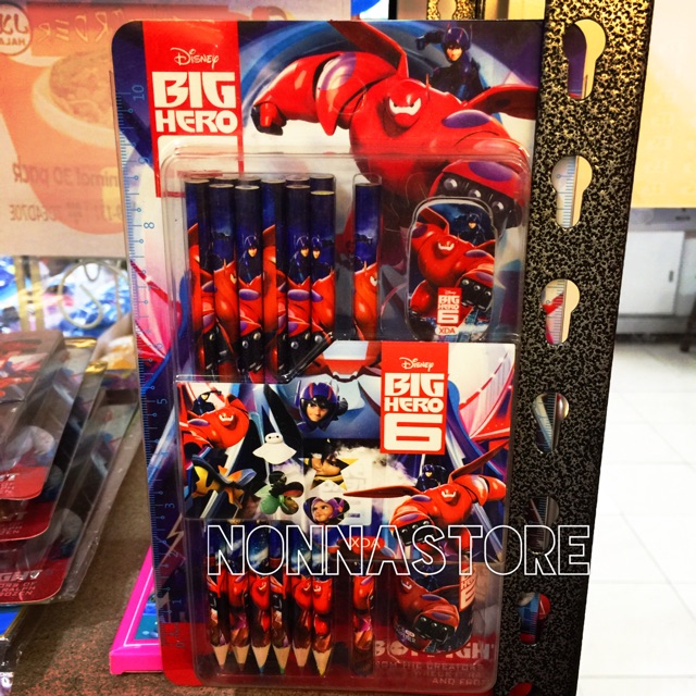 Stationery Set 12 Color Pencil Big Hero 6