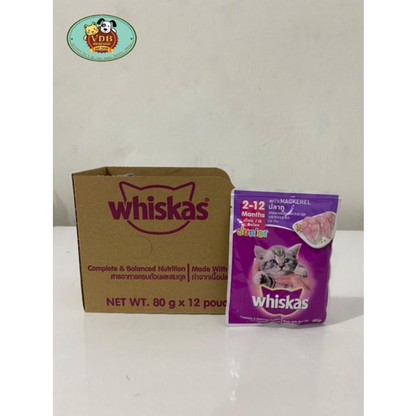 Whiskas Junior Mackerel 12 pcs