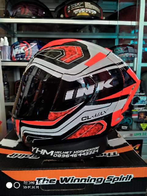 Helm INK CL Max Fullset orian atau full acc