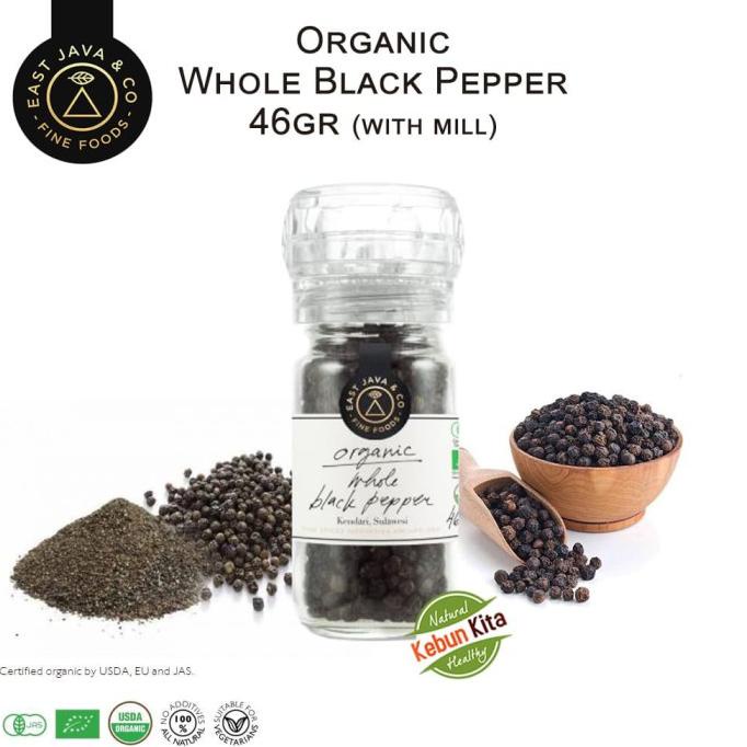 

Big Sale Organic Whole Black Pepper with Mill 46gr (Lada Hitam Utuh) Promo Awal tahun