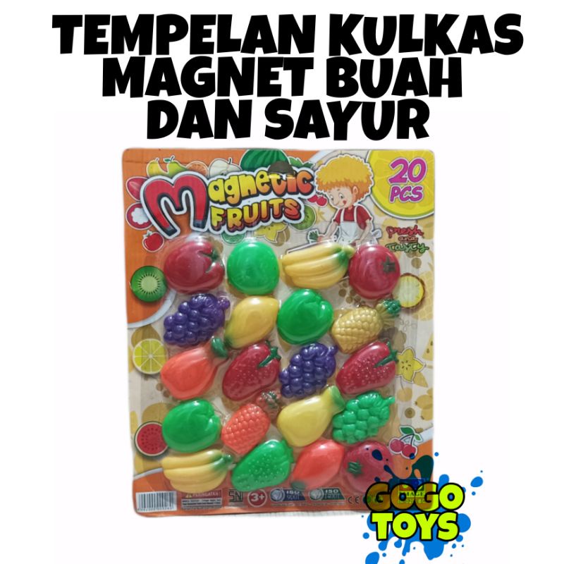 TEMPELAN KULKAS MAGNET BUAH DAN SAYUR
