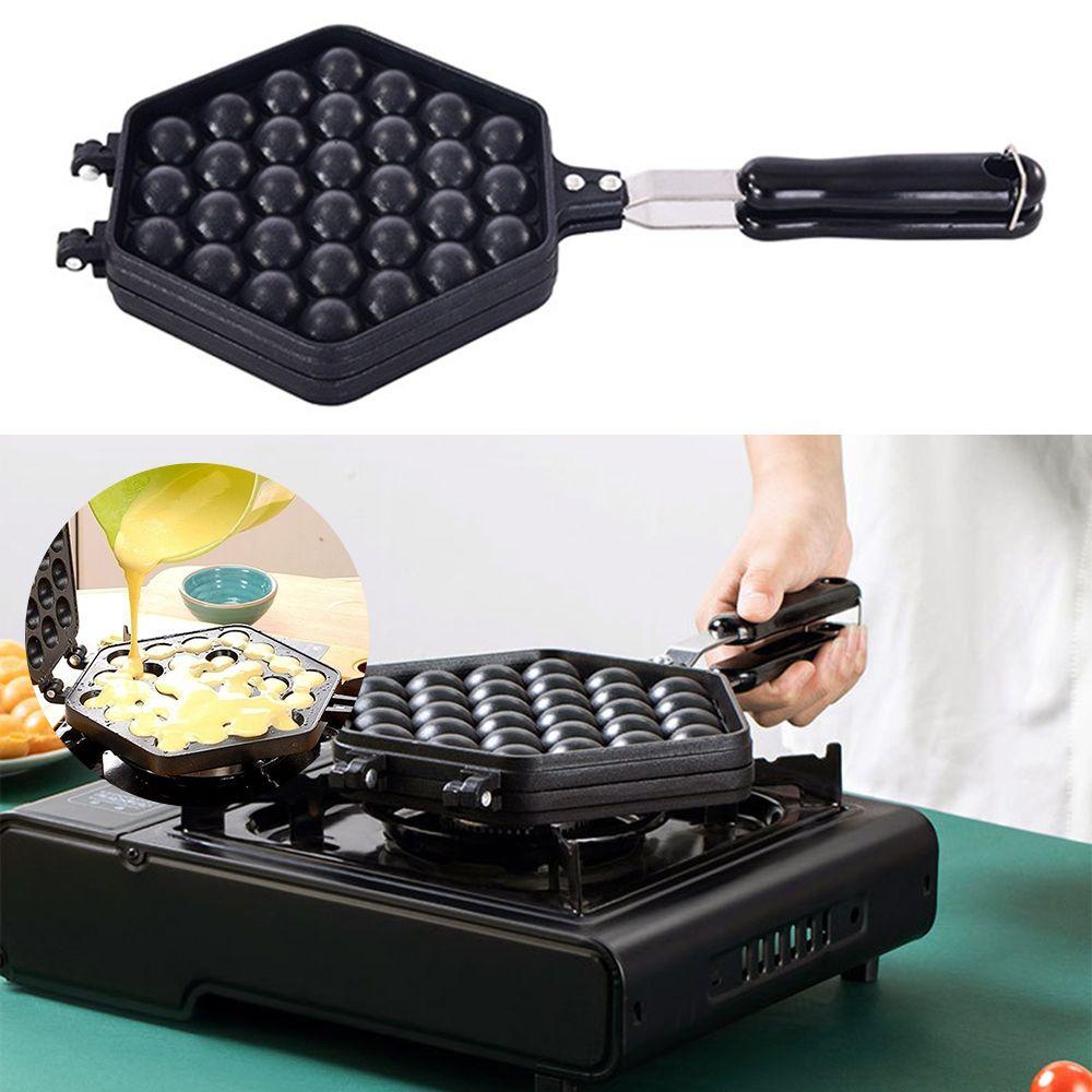 Preva Gas Sandwich Maker Cetakan Kue Wafel Besi Pancake Anti Lengket Breakfast|Grill Frying Pan QQ Cetakan Bubble Telur