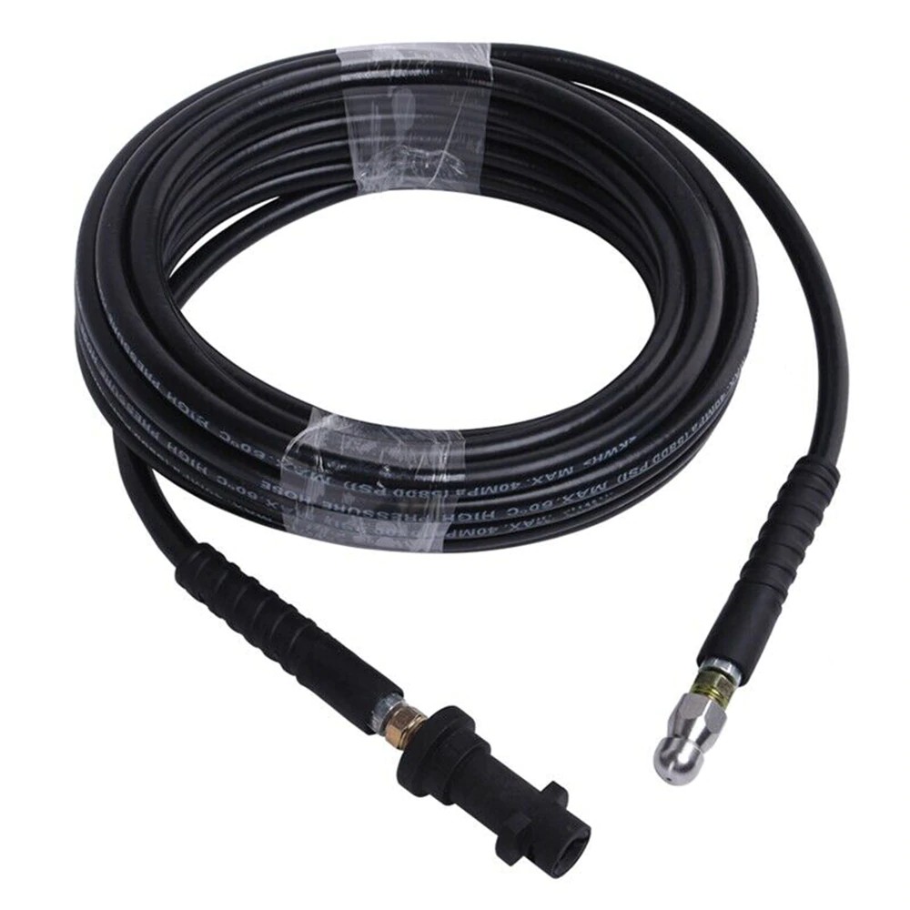 15m 49 21ft Pipe Tube Cleaning Hose For Karcher 2 Spray Nozzles High Pressure Washer Drain Cleaner Shopee Indonesia
