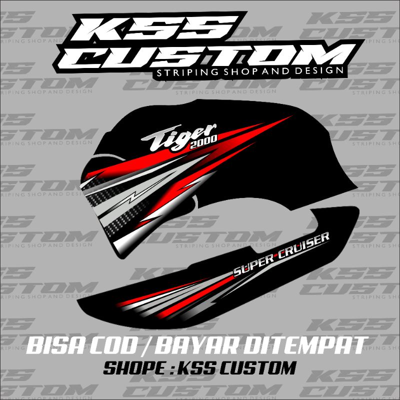 striping tiger 2000 custom variasi - striping tilam variasi terbaru - striping tiger strada