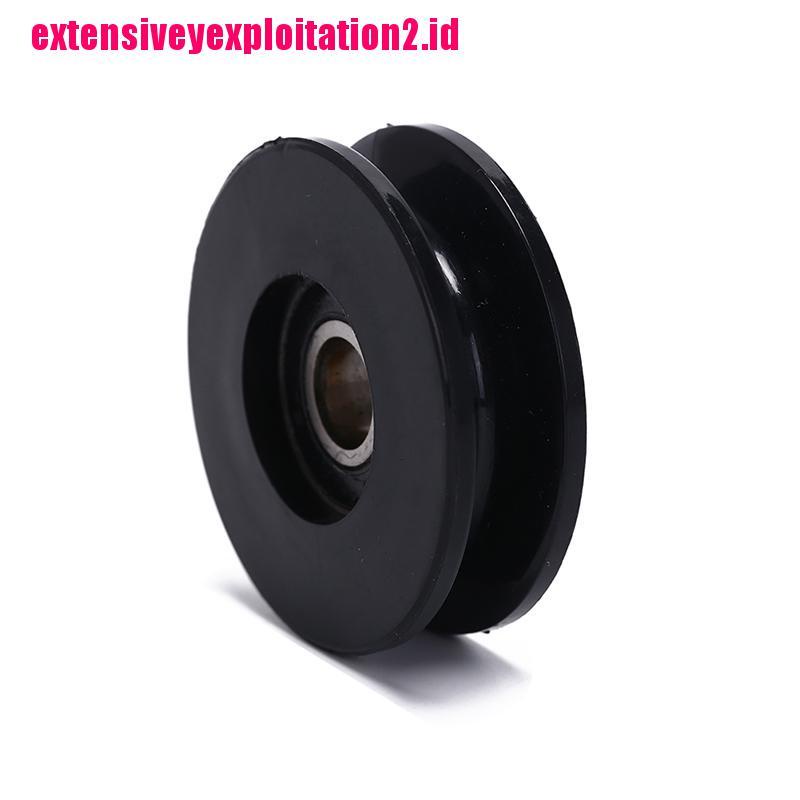 &lt; E2id &amp; &gt; 1pc Roda Katrol Bearing 50mm Warna Hitam Untuk Peralatan gym