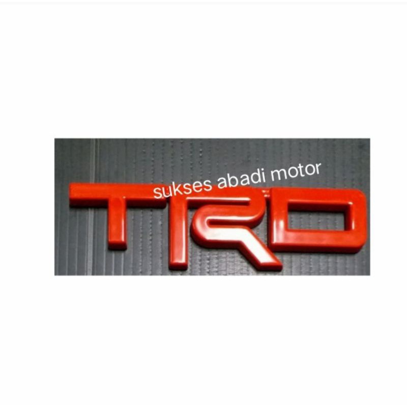EMBLEM TULISAN TRD MERAH