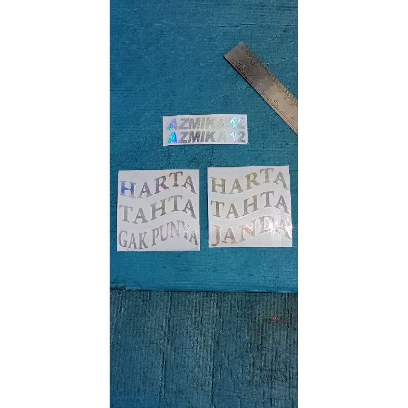 

stiker harta tahta nama hologram