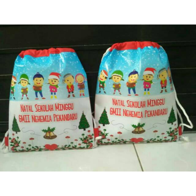 

Tas souvenir natal model ransel serut custom