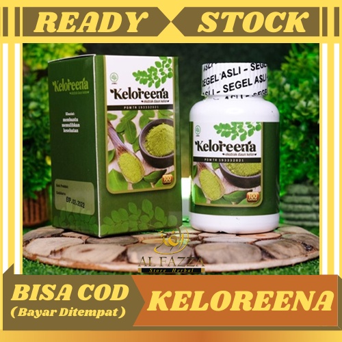 Obat Herbal Keloreena, Keloreena Original 100%, Kelorena Kapsul, Ekstrak Daun Kelor Asli, Moringa