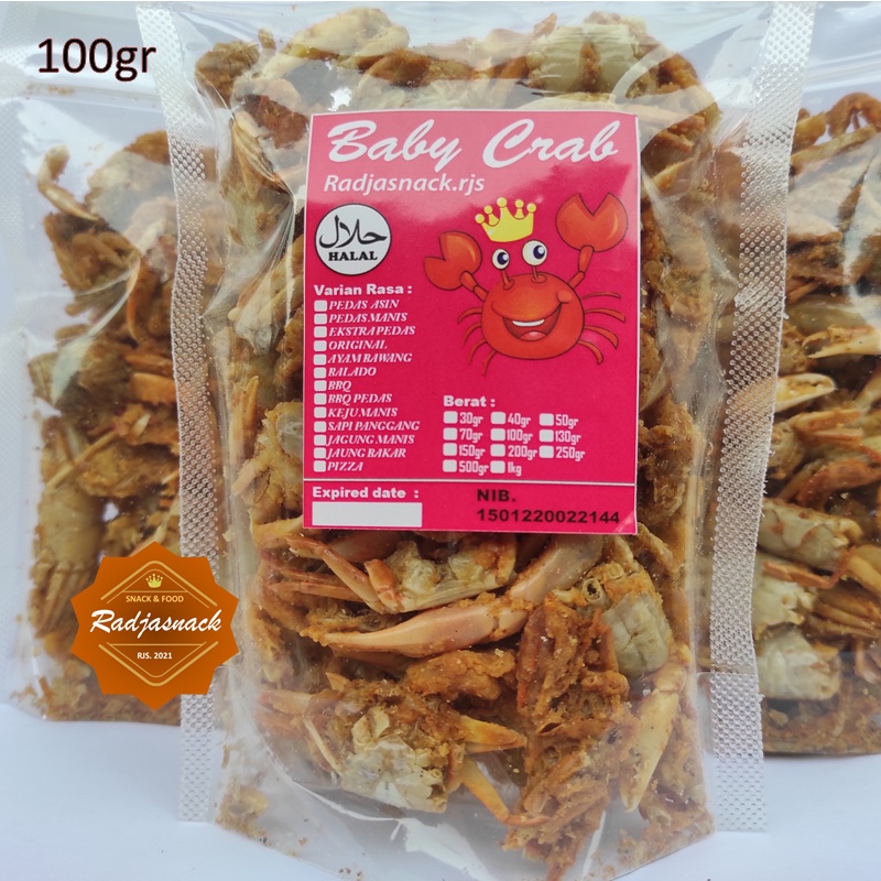 

Baby Crab Crispy | Rajungan Krispy | Snack Cemilan Baby Crab 100gr