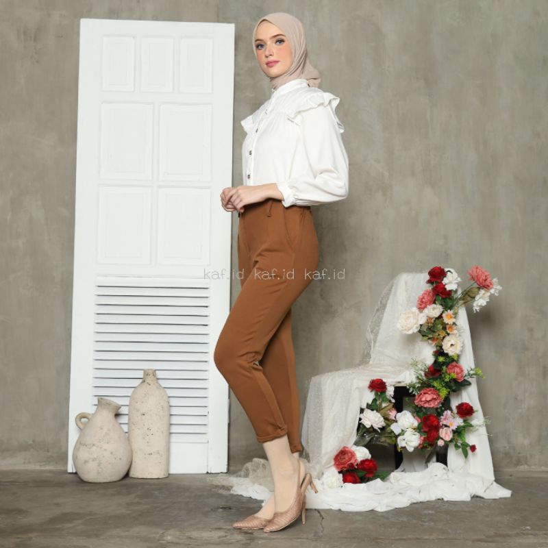 CELANA PANJANG WANITA CELANA KERJA CELANA CASUAL KOREAN STYLE CHECKEREN PANT PREMIUM KEKINIAN