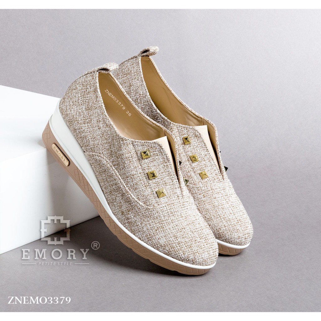 LINKSBANDUNG - EMORY   Vasary ZNEMO3379 Sepatu Hak Tinggi Wanita Wedges Sneakers Fashion Original