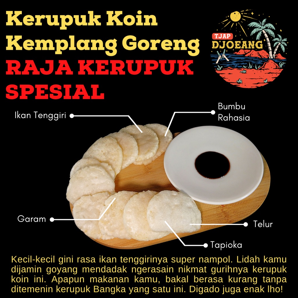 

Kerupuk Koin Bangka Kemplang Goreng Spesial Raja Kerupuk Ikan Tenggiri