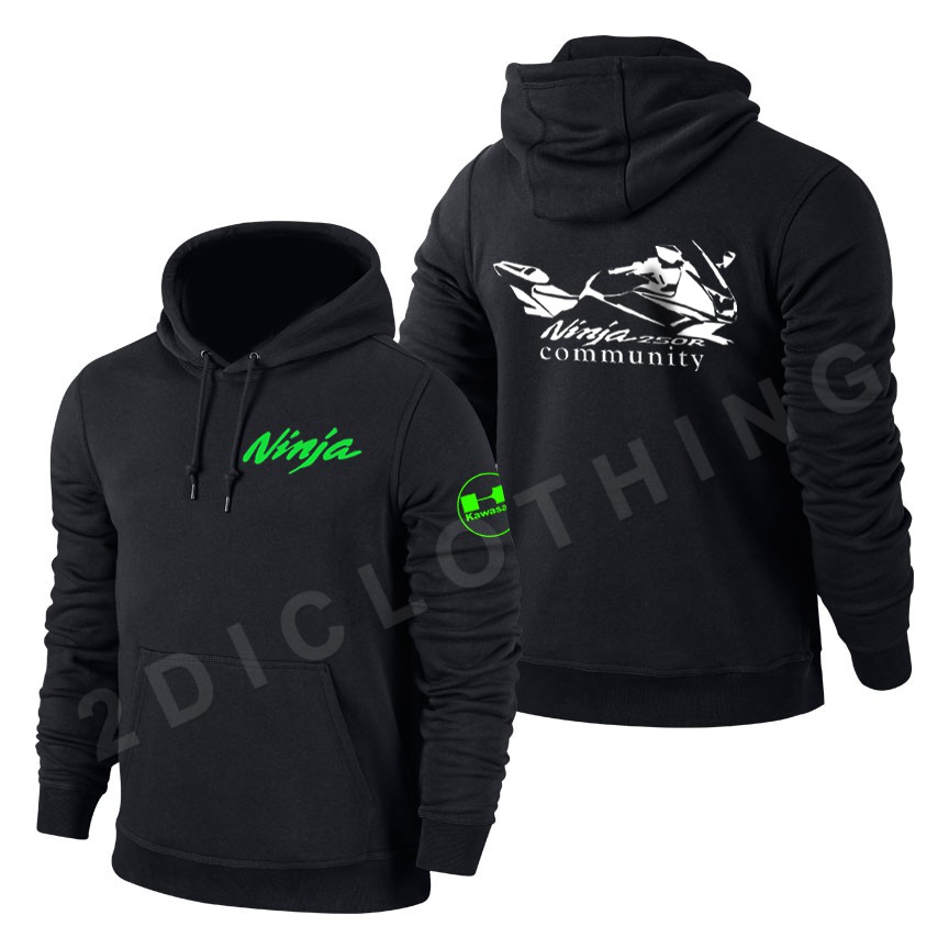 JUAL MODEL JAKET TERBARU PRIA HOODIE KAWASAKI NINJA / JAKET SWEATER HOODIE KAWASAKI NINJA RM25868