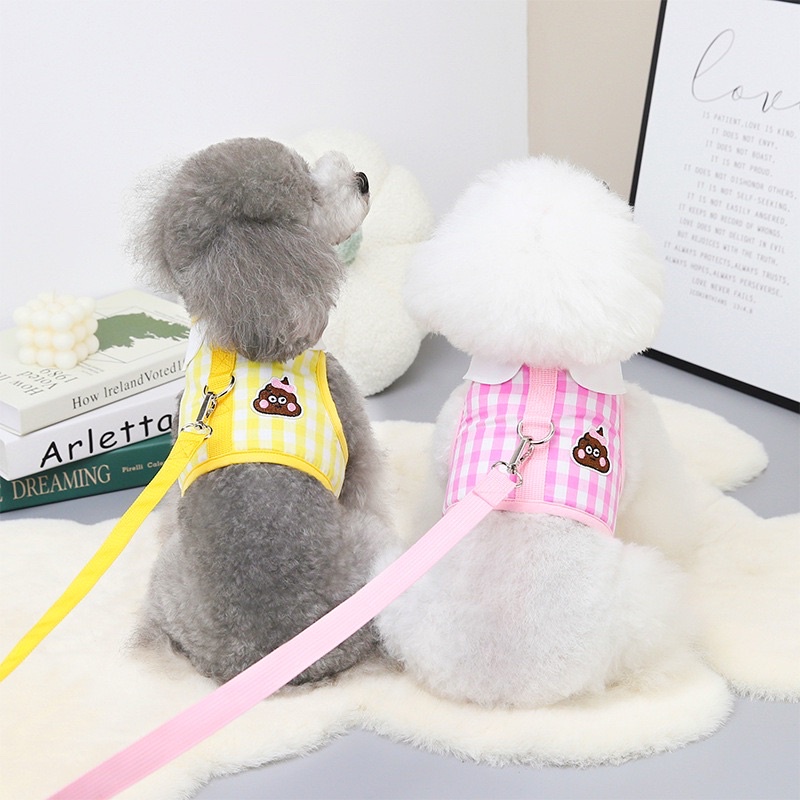 Poby korea harness set with leash