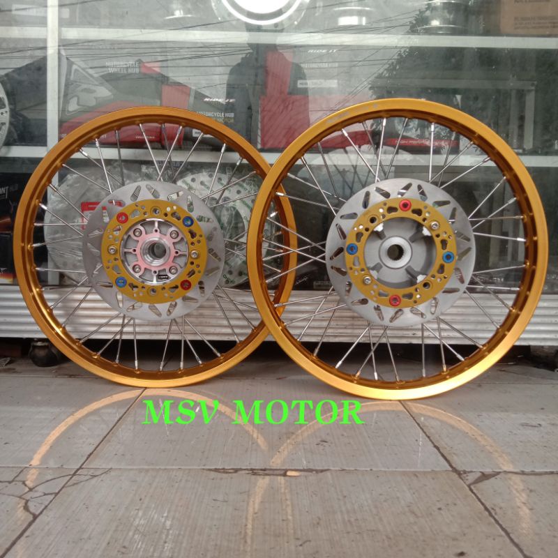 PAKETAN PELEK VELG HONDA PCX 150/160 RING 17/140/160 PNP