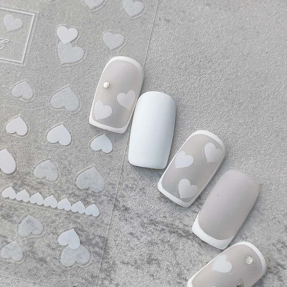 Mxbeauty Stiker Kuku Bunga Wanita Beijing Opera Love Hati Kupu-Kupu Nail Art Dekorasi