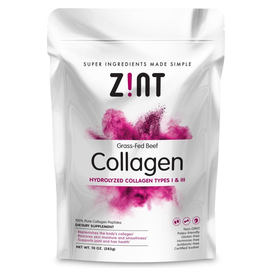 Zint Grass Fed Beef Collagen Types I &amp; III 283 gram ORI USA