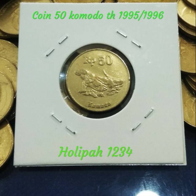 Coin 50 rp komodo thn 1995 /1996