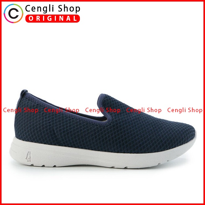 SEPATU SLIP ON WANITA HUSH PUPPIES ORIGINAL CASUAL BRANDED NAVY HW15