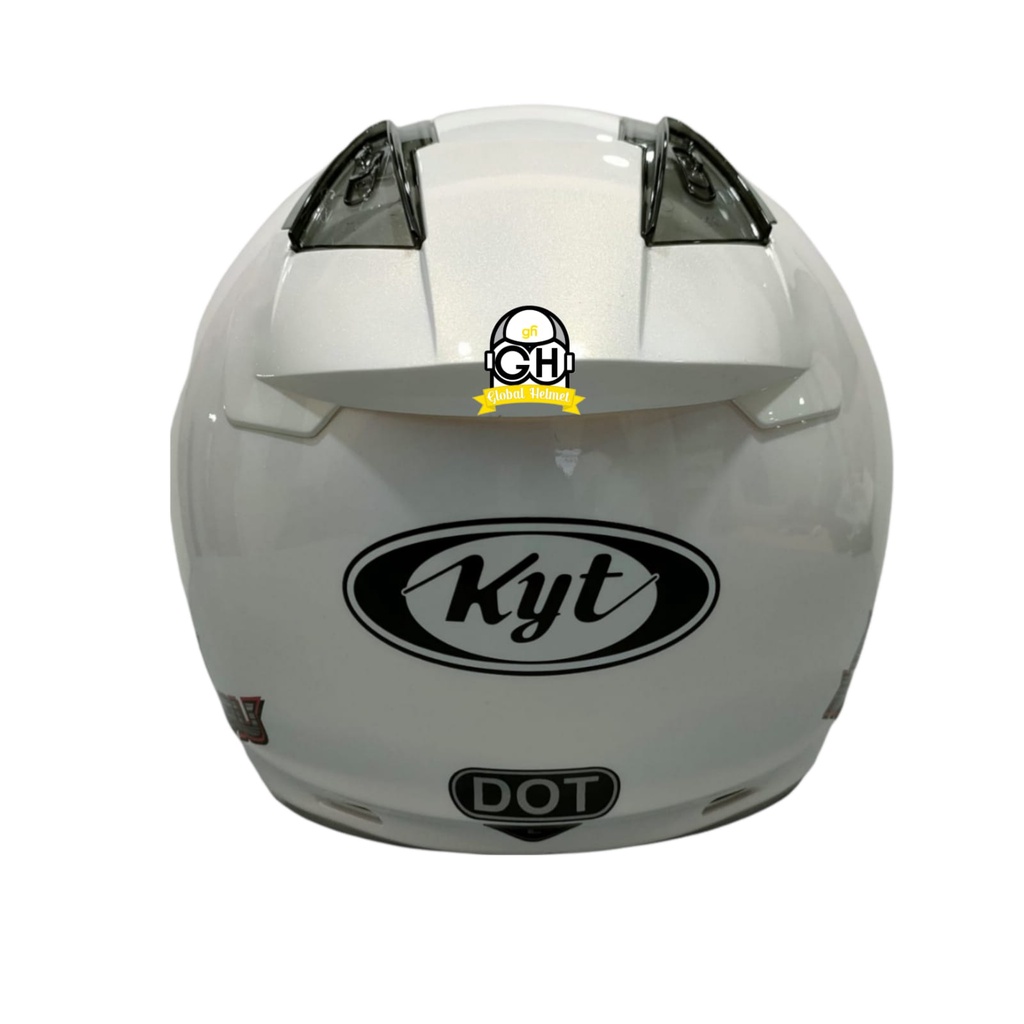 HELM HALF FACE KYT DJ MARU KYT DJMARU SOLID WHITE PEARL