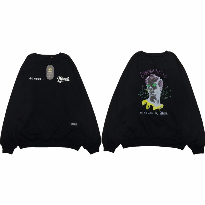 SWEATER CREWNECK PRIA BLACK INSOMNIA ORIGINAL WANITA SWITER DISTRO SWEATSHIRT EIGHT DISTRO-Crewneck 19