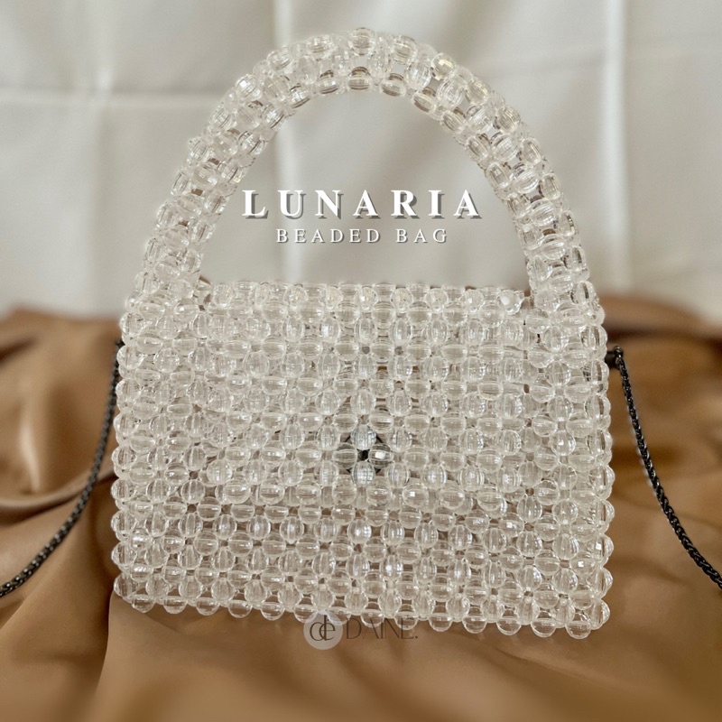 DAINE - Lunaria Beaded Bag / Pearl Bag / Tas Manik Manik / Tas Mutiara / Tas Mute / Tas Mote / Tas S