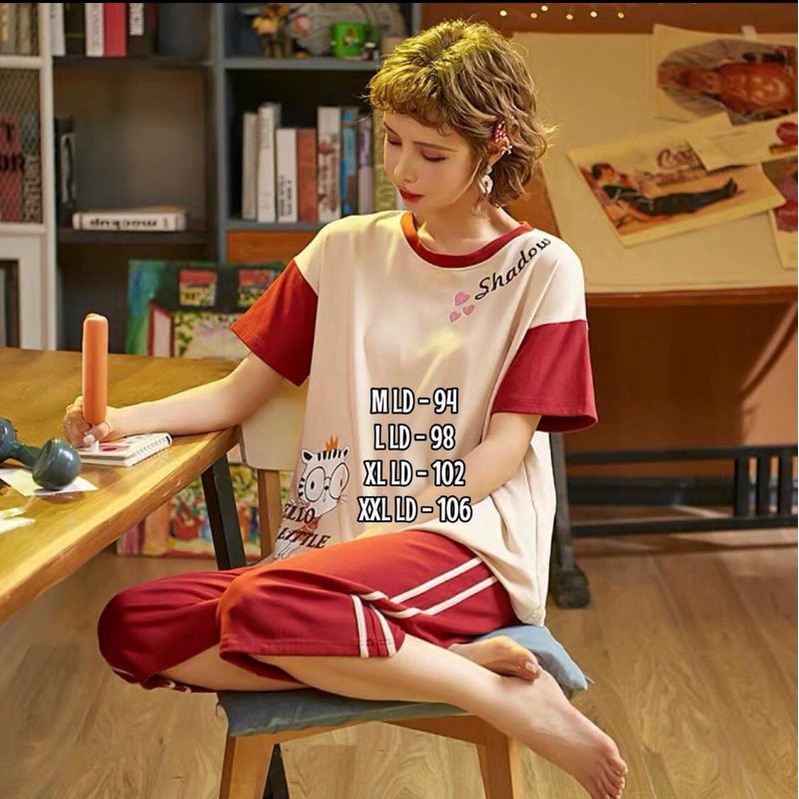 Piyama Import 3/4 Hp/Cp  import/stelan baju cewek/baju tidur import/fashion import C09-C3