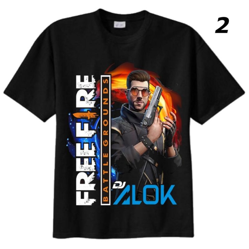 BAJU FF KAOS FREE FIRE KAOS FF DISTRO ANAK LAKI LAKI BAJU GAMES ALOK