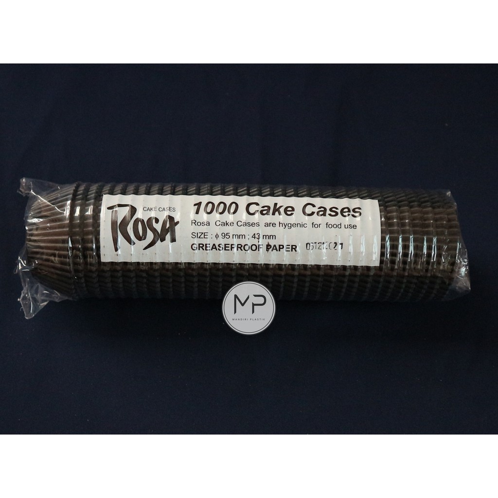 Cup kue kertas coklat 95mm (berlapis minyak) 1000lbr