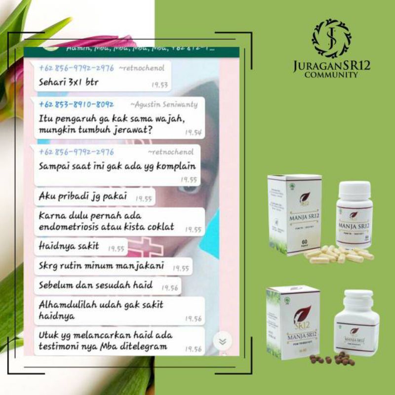 MANJAKANI SR12 / PROMIL / SOLUSI KEPUTIHAN / ATASI MASALAH KEWANITAAN / MANJA SR12 / OBAT KISTA / PROMIL / SOLUSI KEPUTIHAN / ATASI MASALAH