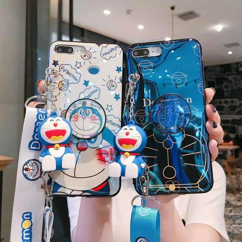 Case Vivo Doraemon Glosy Y20 Y20i Y12s Y50 Y30 Y30i V19 V17S1pro S1 Y17 Y15 Y12 V15 Y91 Y93 Y95 V9