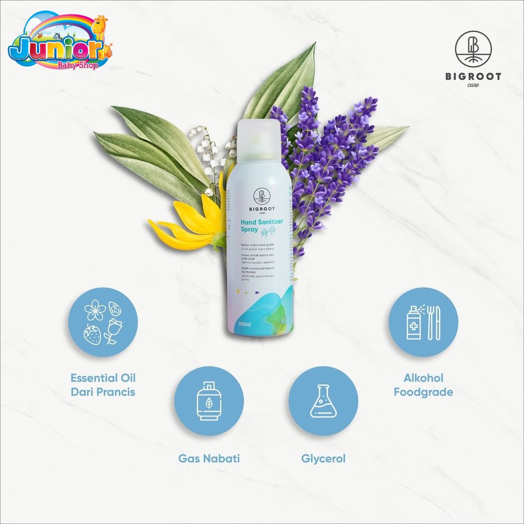 Bigroot Hand Sanitizer Spray 200ml