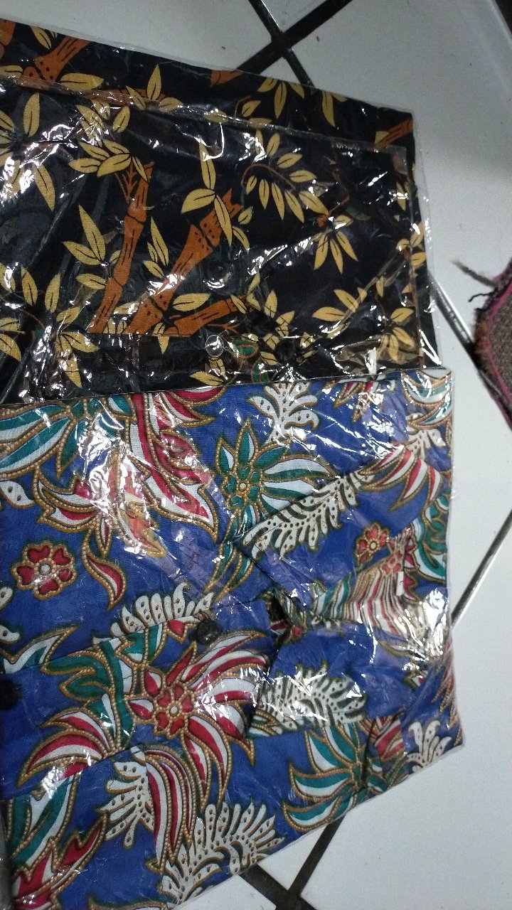 Kemeja Batik Anak Uki Biru