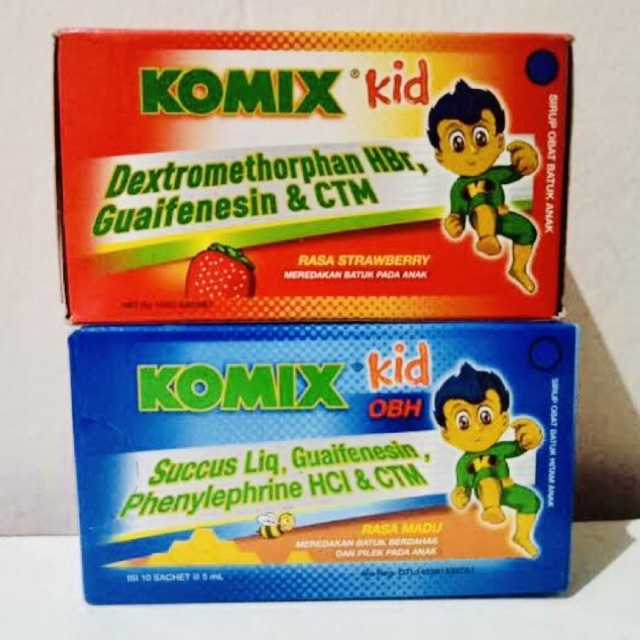 Komix Kid Per Box | Varian Random | Meredakan Batuk | Melegakan Tenggorokkan