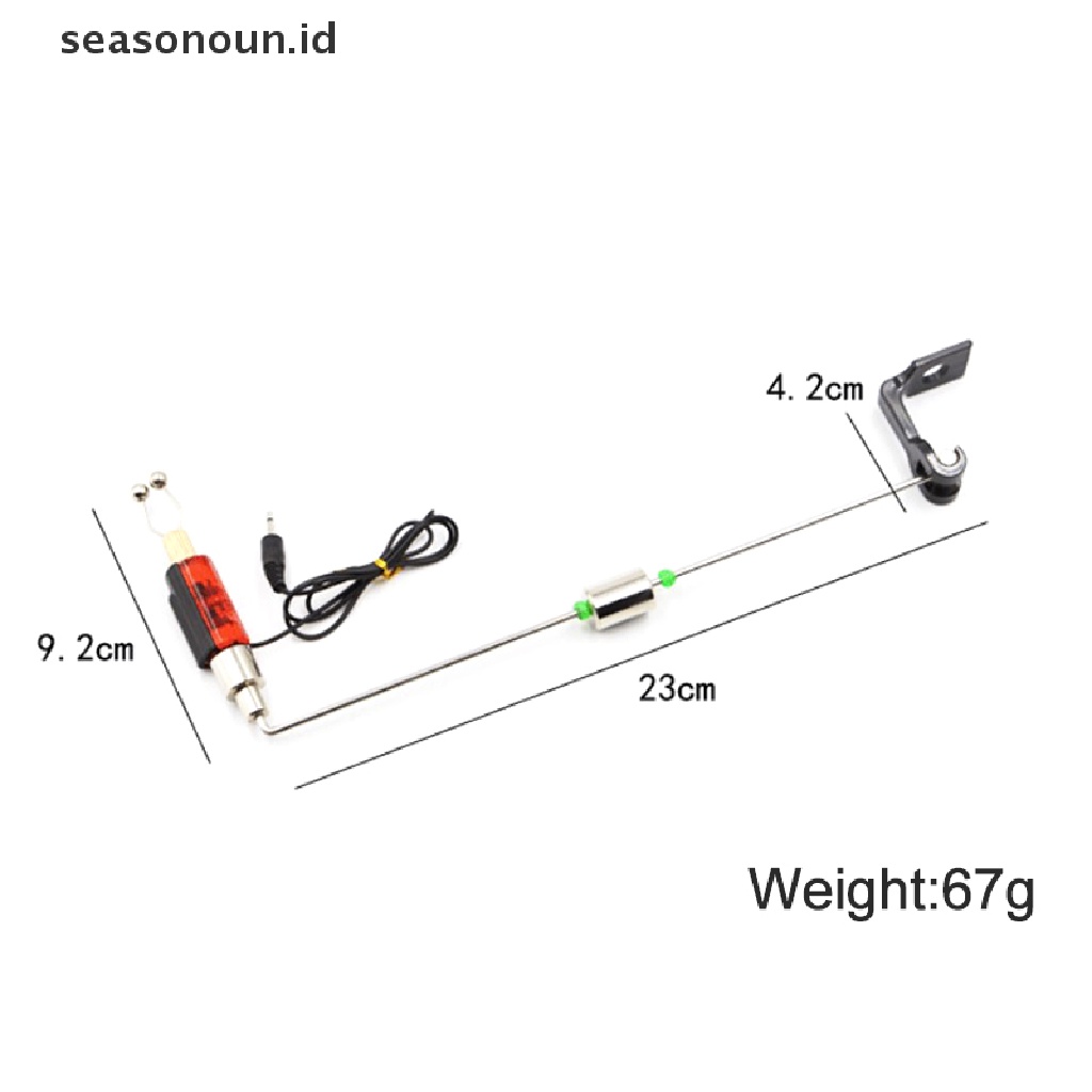 (seasonoun) Alarm Gigitan Ikan Dengan Lampu LED Untuk Memancing