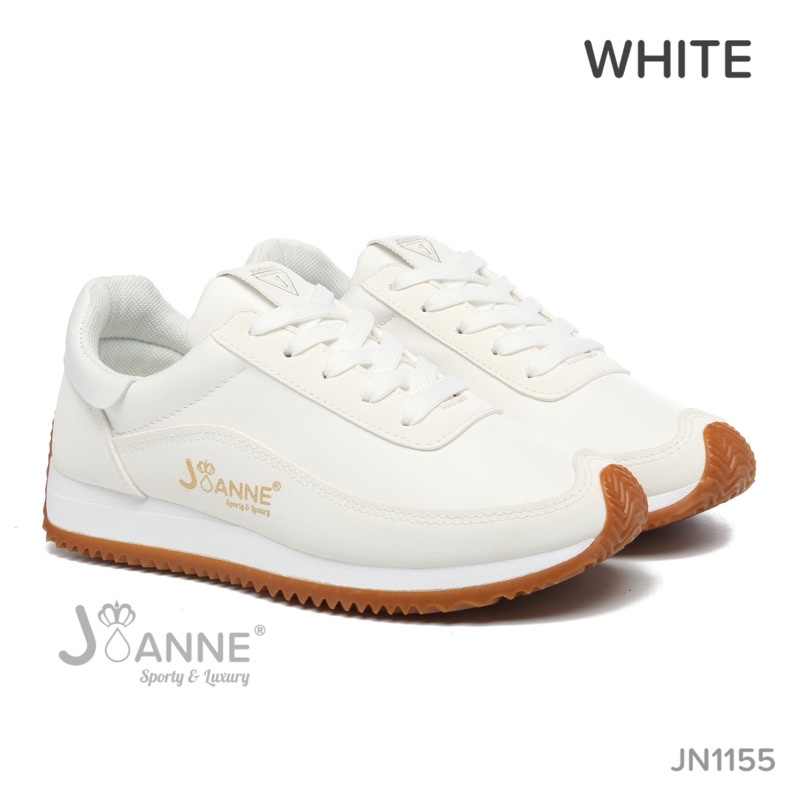 RESTOCK!! [ORIGINAL] JOANNE Sporty Sneakers Shoes Sepatu Wanita #JN1155-WHITE