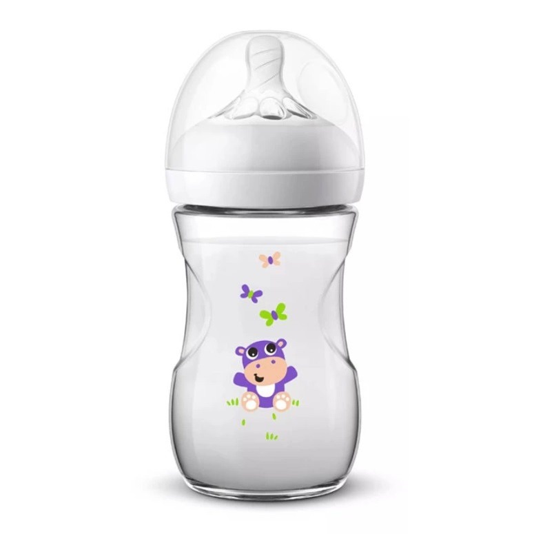 Philips Avent Natural Bottle Single 260ml HIPPO