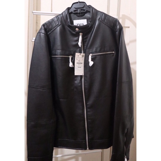 New Jaket Kulit Zara Original - Size L