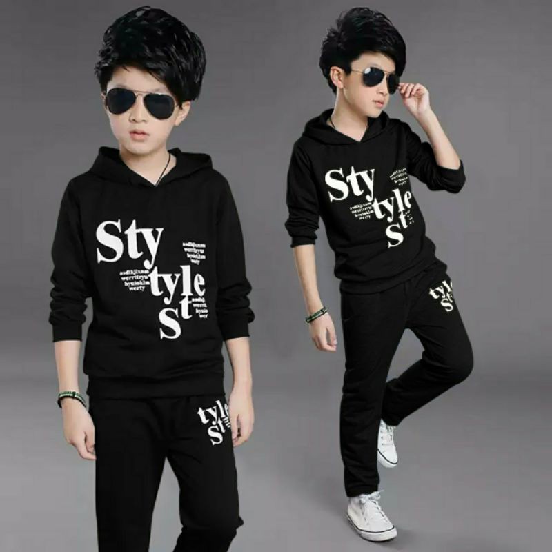 BAJU SETELAN ANAK LAKI LAKI TANGGUNG 8-10 TAHUN KIDS SET STYLE SWEATER COWOK