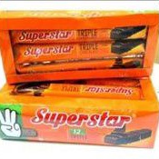 

Wafer Super Star Triple coklat 1 pack isi 12 pcs x 18 gr