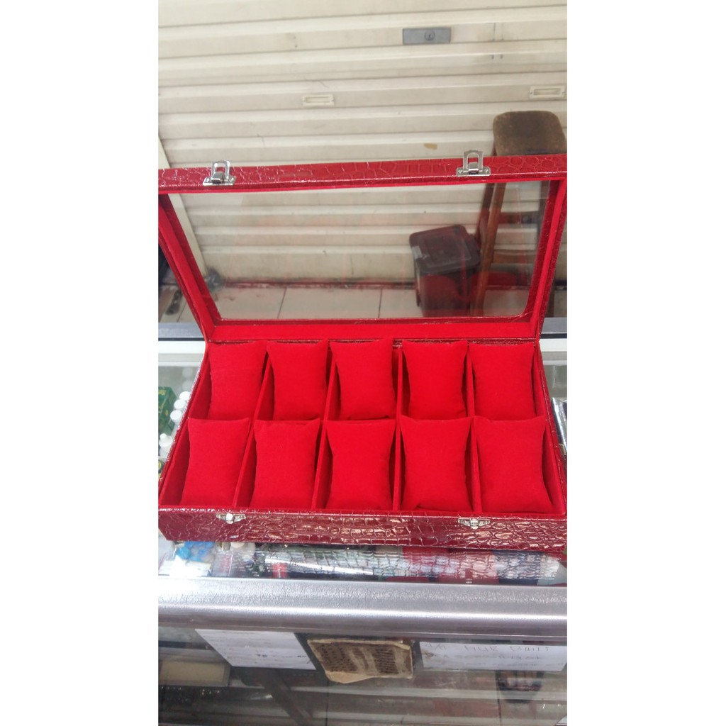 Kotak Jam isi 10 | Tempat Penyimpanan Jam