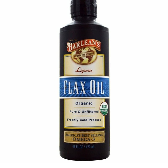 Barlean's Organic Lignan Flax Oil 473 ml Omega 3 Vegan - flaxseed oil