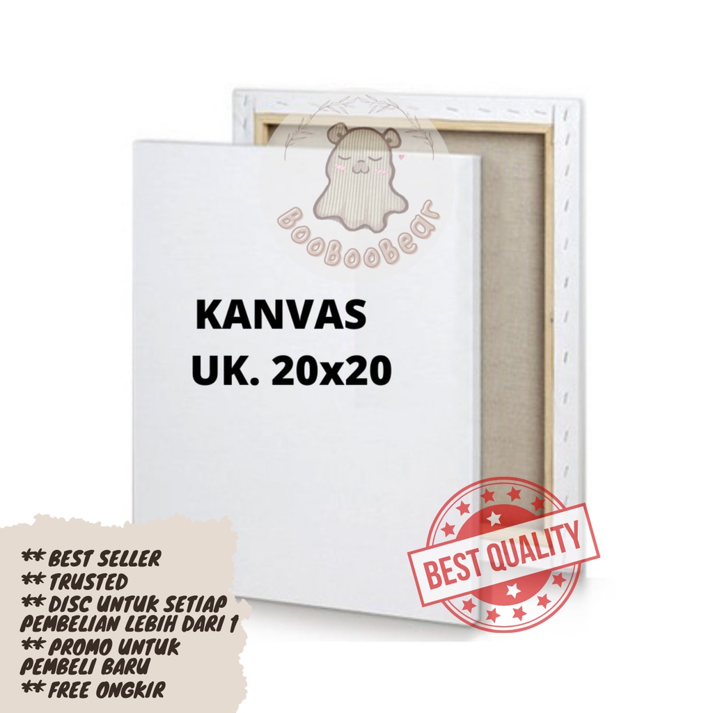 

Kanvas Lukis basic I.M 20 x 20 cm/Canvas Board 20 x 20 cm / Papan Lukis Kanvas 20 x 20 cm