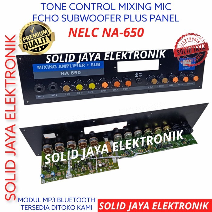 KIT TONE CONTROL AKTIF MUSIK MIXING ACTIVE SUBWOOFER MIC MIC MULTIMEDIA NA-650 N-266 PLUS PANEL UNTUK MODUL MP3 MP5 KARAOKE ECHO REPEAT REPEATER SUB SUBOOFER MUSIC  KONTROL N 650 266  NELC ASLI ORIGINAL