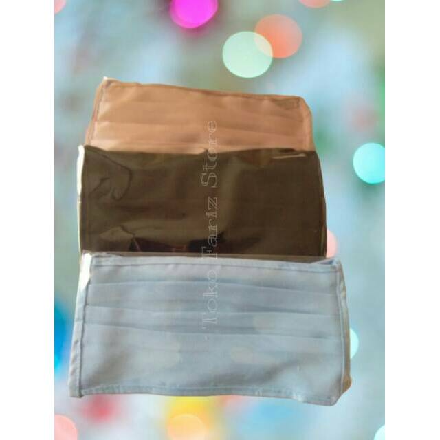 MASKER KAIN BAHAN OXFORD TALI PANJANG DEWASA DAN ANAK-ANAK (PEREMPUAN / LAKI-LAKI)