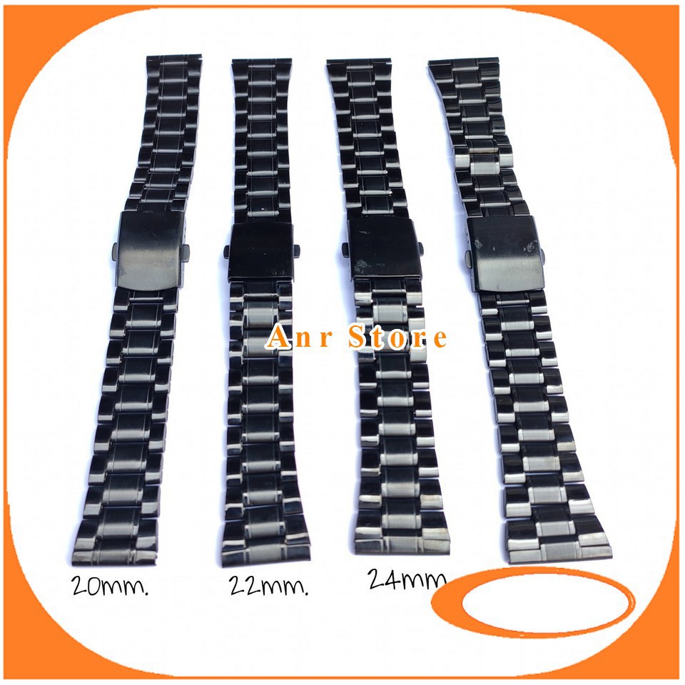 Tali Jam Tangan Rantai Stainless Model Lurus Bonus Pen Dan Remover