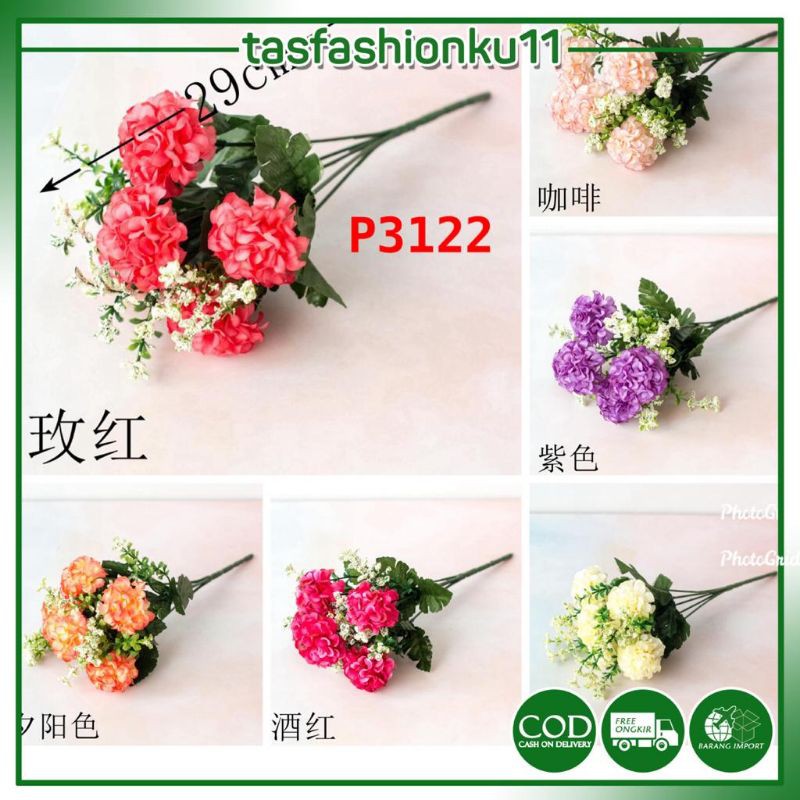 TF11 /COD/ P3122 ( 1 KG BISA 30 PCS ) BUNGA BUKET BUNGA ARTIFICIAL ROSE BUNGA DEKORASI RUMAH / PESTA